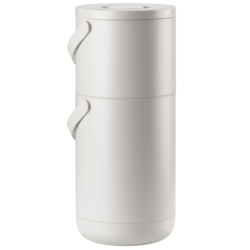 Zone Denmark - Kosz na śmieci Circular 22l + 12l Warm Grey