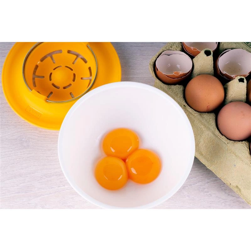 Lurch - separator do jajek, silikon/stal nierdzewna, śred. 14,5 cm, żółty