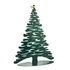 Alessi - stalowa choinka z magnesami, zielona, 70 cm Bark