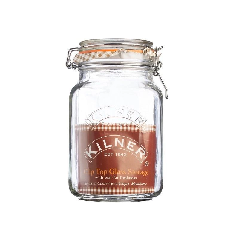 Kilner - Słoik 1,5l, Square Clip Top Jar