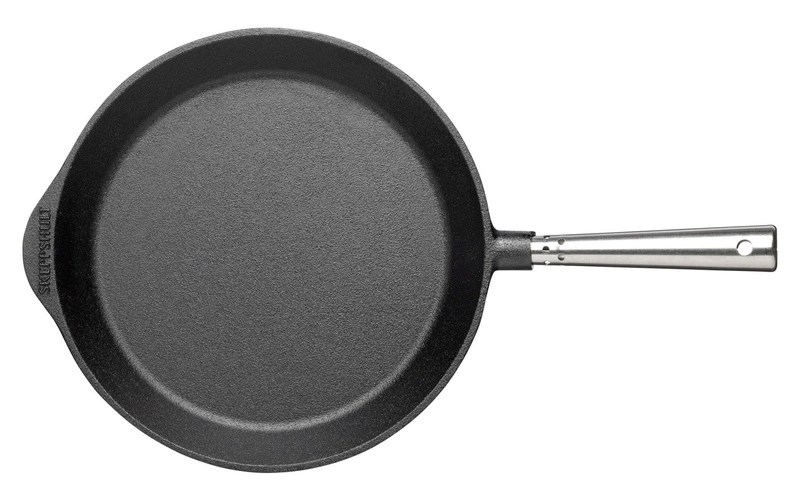 Skeppshult - PROFESSIONAL Patelnia płytka ze stalową rączką - 28 cm, czarny