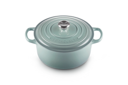 Le Creuset - brytfanna żeliwna emaliowana Signature okrągła 22 cm 3,3 l sea salt