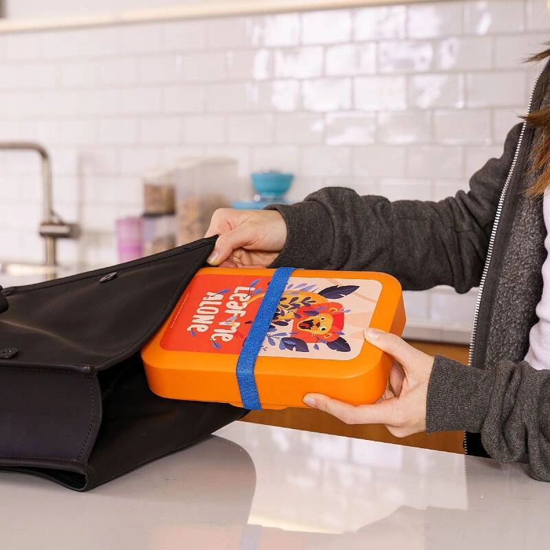 Amuse - lunchbox z gumką Leaf me alone