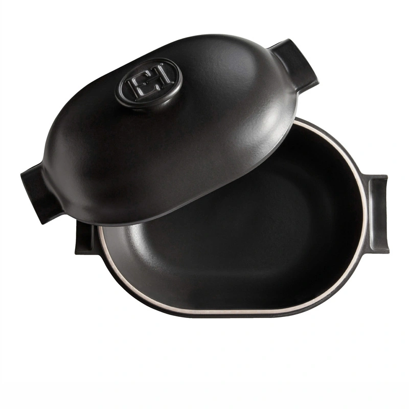 Emile Henry - Garnek ceramiczny „Delight” 4,5L na indukcję - czarny