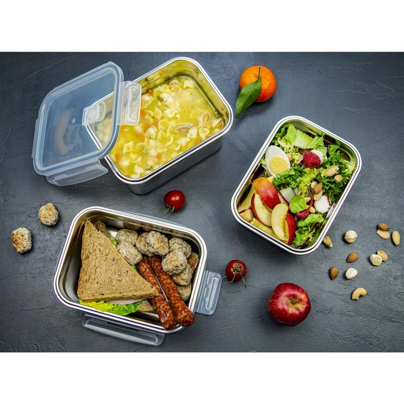 Lurch - pojemnik na żywność, stal nierdzewna/tworzywo sztuczne, 0,5 l Safety