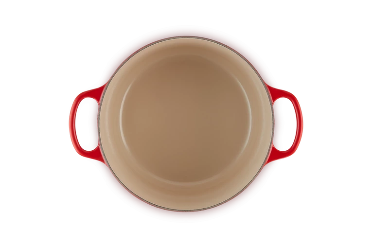 Le Creuset - garnek żeliwny emaliowany Signature okrągła 24 cm 5 l wiśniowy