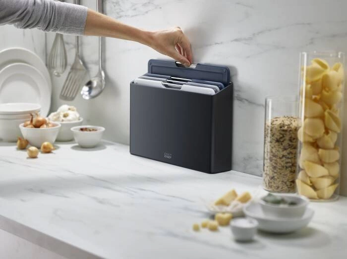 Joseph Joseph - Zestaw 4 desek do krojenia M, grafitowy Folio