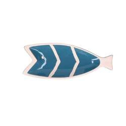RITUALI DOMESTICI - PELAGICOILLOGICO Talerz ryba niebieski