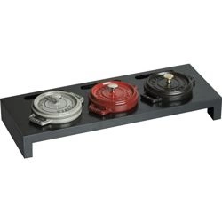 Staub - stand na 3 mini cocotte czarny