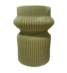 Rituali Domestici - LINO Zielony wazon 28.5 x 21 cm