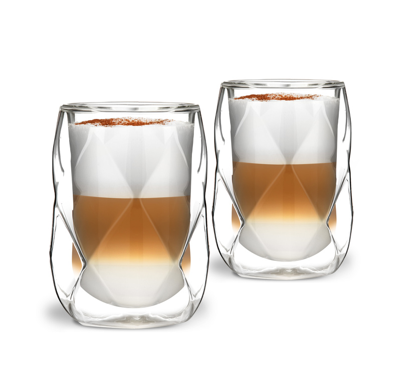 Vialli Design - Komplet 2-szklanek 250ml z podwójną ścianką 250ml Geo