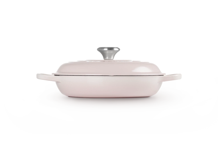 Le Creuset - garnek patelnia Gourmet Signature 26 cm 2,2 l shell pink
