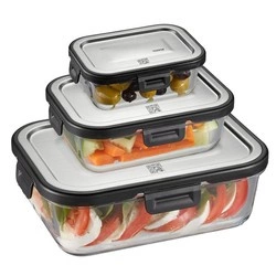 GEFU - zestaw 3 pojemników prostokątnych MILO