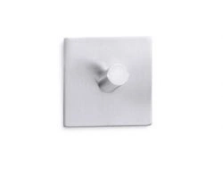 Zack - samoprzylepny wieszak kwadratowy Duplo stal matowa