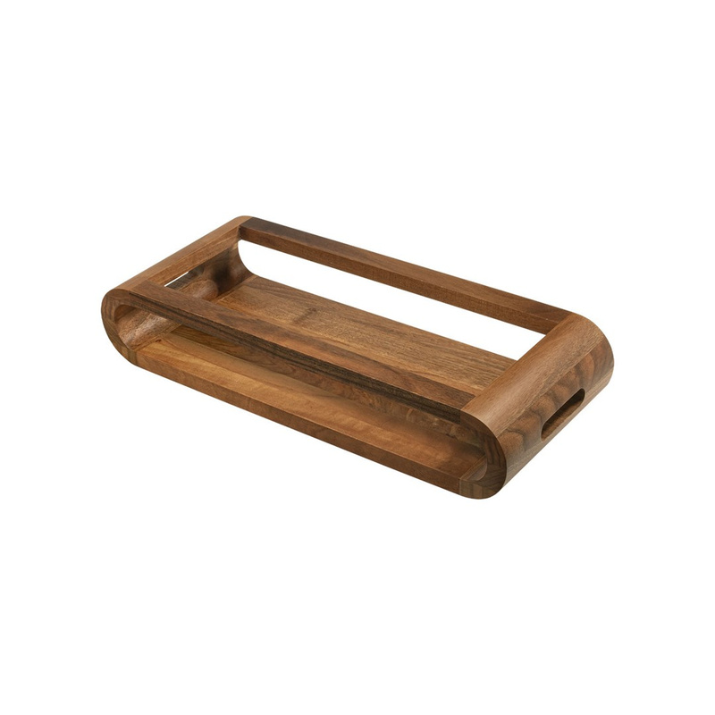 Artelegno - dwustronna taca z drewna orzechowego 15 x 37 cm VASD