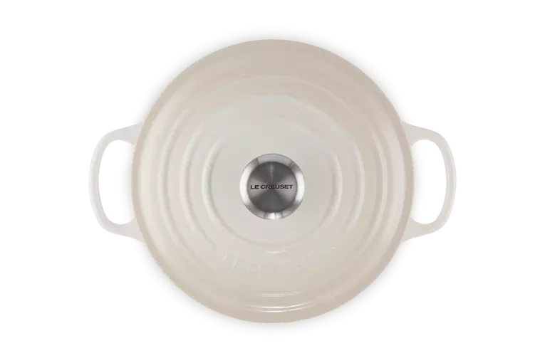 Le Creuset - garnek żeliwny Saute Signature meringue 3,4 l 24 cm