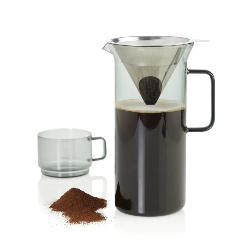 AdHoc - Zaparzacz przelewowy IMPACT, szary 1000ml