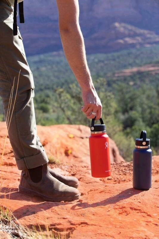 Hydro Flask - Butelka 946 ml Wide Mouth Flex Cap granat Indigo