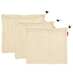 Zassenhaus - wielorazowe woreczki na warzywa i owoce, 3 szt., 33 x 30 cm