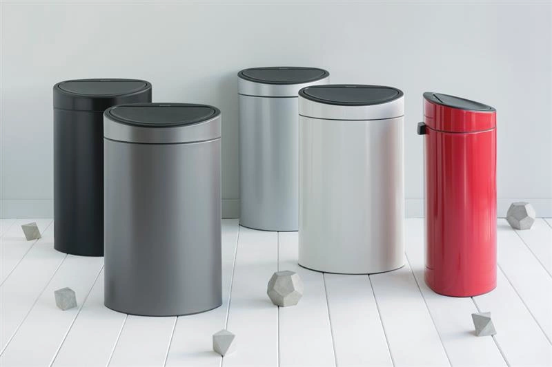 Brabantia - kosz na śmieci Touch Bin New 40l czarny mat FPP