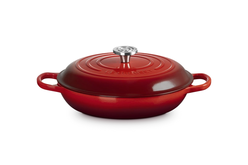 Le Creuset - garnek Gourmet Profesjonalny żeliwny 30 cm 3,5 l wiśniowy