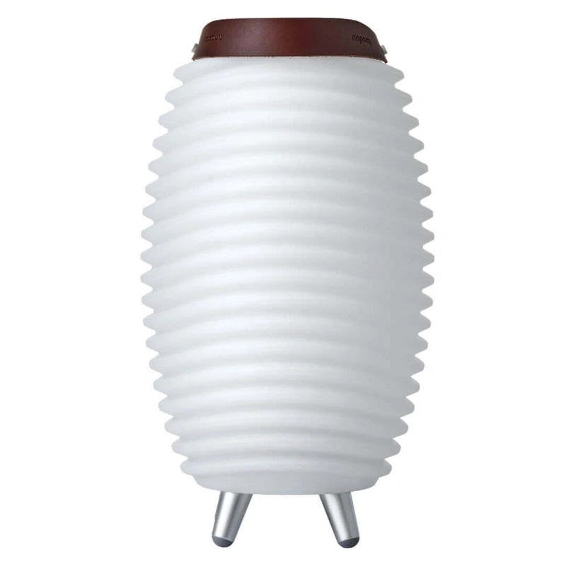 Kooduu - SYNERGY 35 Lampa LED z głośnikiem i coolerem na napoje - 41 x 24 cm, Biały