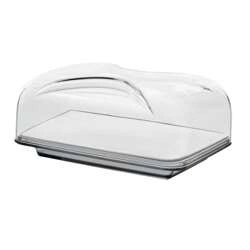 Guzzini - RECTANG.CHEESE DISH SET:taca,COVER,CHOPPING BOARD