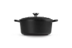 Le Creuset - brytfanna żeliwna emaliowana Signature okrągła 22 cm 3,3 l czarna