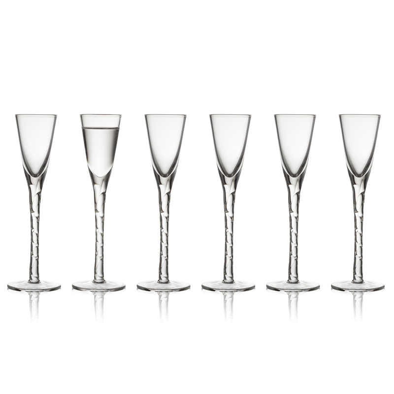 Lyngby Glas - Kieliszki do wódki 6 sztuk Paris Aquavit transparentne