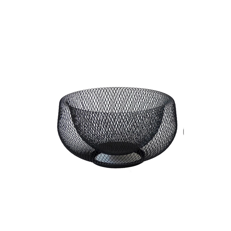 Kela - Kosz stalowy na owoce 22,5cm czarny Marlo