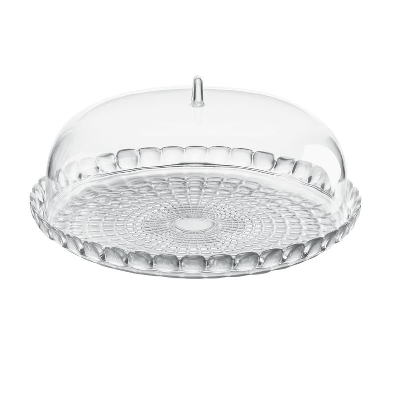 Guzzini - Patera na ciasto, średnica 36 cm, transparentna TIFFANY