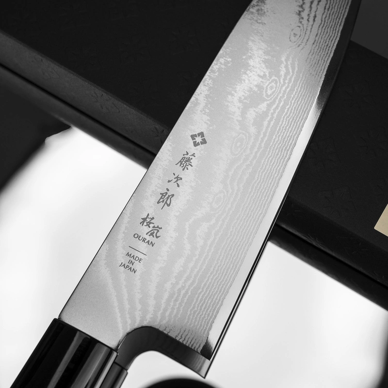 Tojiro - Ouran VG-10 Damascus Nóż Santoku 16,5 cm