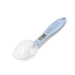ADE - łyżka-miarka z wagą, do 300 g, 25 cm, błękitna Eni