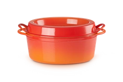 Le Creuset - brytfanna żeliwna Doufeu owalna 32 cm 7,2 l płomienna