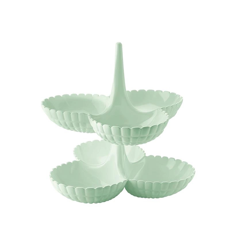 Guzzini - Podwójna etażerka na przekąski, pistacjowa TIFFANY