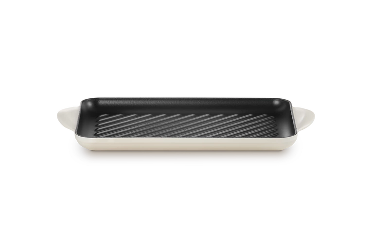 Le Creuset - patelnia żeliwna grillowa z dwoma uchwytami 32 cm Meringue