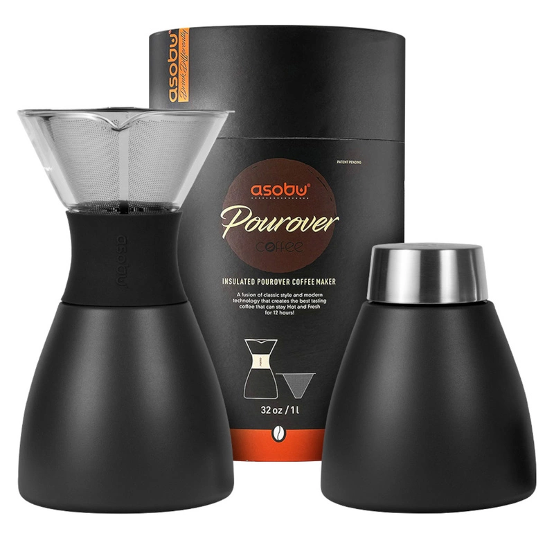 Asobu - Zaparzacz do kawy POUR OVER BLACK, 1,18L