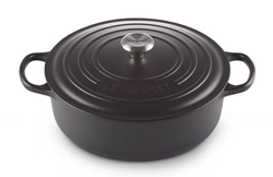 Le Creuset - garnek żeliwny Gourmet 24 cm 3,1 l czarny