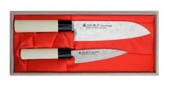 Satake - Nashiji Natural Zestaw Santoku + uniwersalny