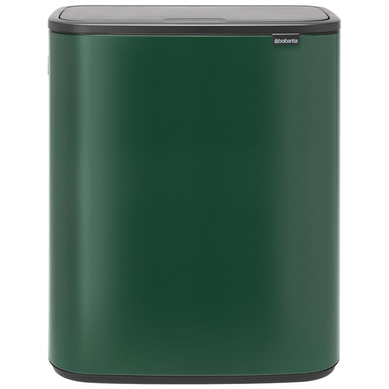 Brabantia - Kosz na śmieci Touch Bin BO 2x30L zielony Pine