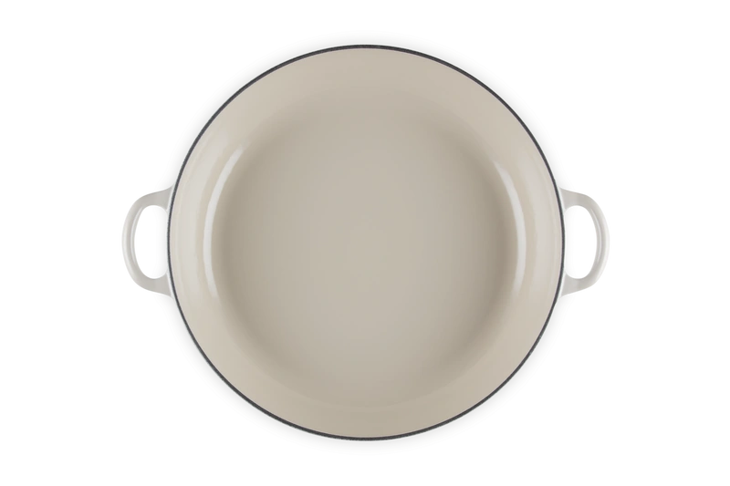 Le Creuset - garnek patelnia Gourmet Signature z fenolowym uchwytem 30 cm 3,5 l cream