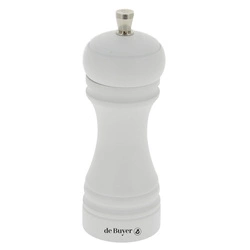 de Buyer - JAVA Młynek do soli 14 cm biały matowy