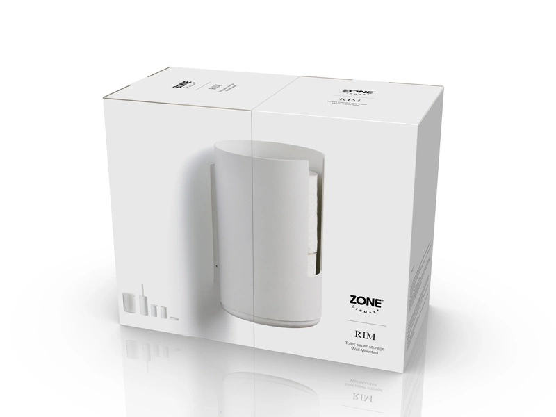 Zone Denmark - Pojemnik ścienny na papier toaletowy Rim White