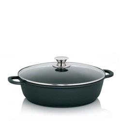 Kela - Naczynie okrągłe 5l +szklana pokrywka Kerros