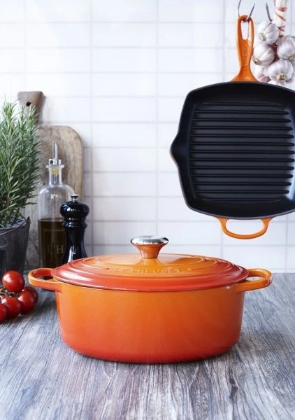Le Creuset - brytfanna żeliwna emaliowana Signature 27 cm 4,1 l wiśniowa