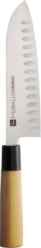 Chroma -Nóż Santoku  karbowany 170 mm Haiku