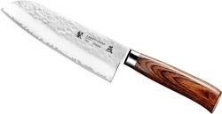 Tamahagane - Tsubame Brown Nóż Santoku 17,5cm