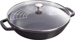 Staub - żeliwny wok czarny 30 cm