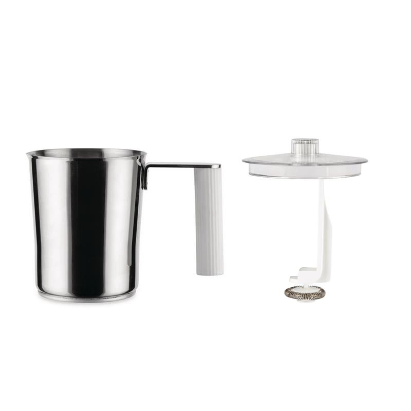 Alessi - spieniacz do mleka, biały PLISSE