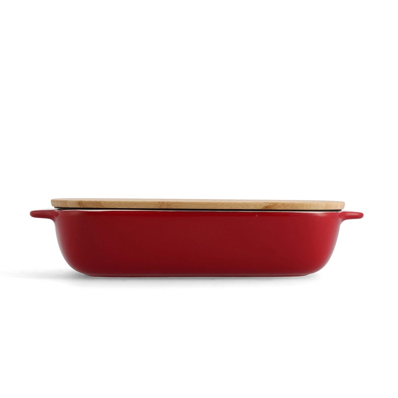KitchenAid - ceramiczna brytfanna z przykrywką L - Empire Red